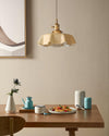 french ceramic flower pendant light brass for dining room bedroom
