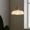 french ceramic flower pendant light brass for dining room bedroom