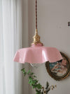 french ceramic flower pendant light brass for dining room bedroom