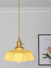 french ceramic flower pendant light brass for dining room bedroom