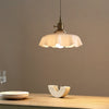french ceramic flower pendant light brass for dining room bedroom
