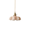 french ceramic flower pendant light brass for dining room bedroom