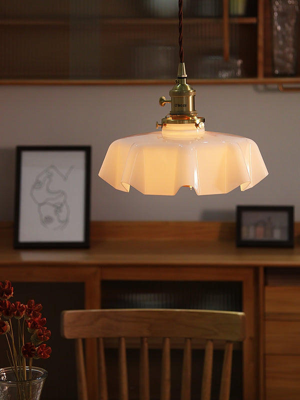 french ceramic flower pendant light brass for dining room bedroom