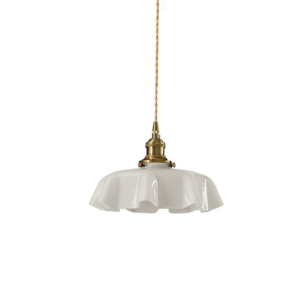 french ceramic flower pendant light brass for dining room bedroom