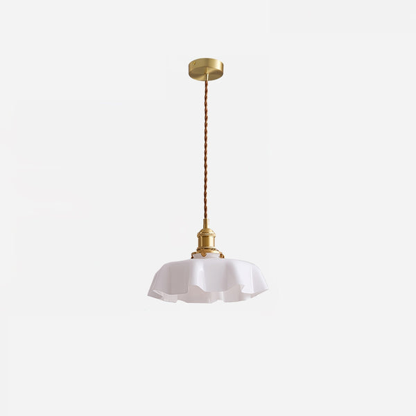 french ceramic flower pendant light brass for dining room bedroom