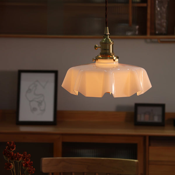 french ceramic flower pendant light brass for dining room bedroom