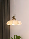 french ceramic flower pendant light brass for dining room bedroom