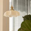 french ceramic flower pendant light brass for dining room bedroom