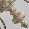 french country distressed wood candle chandelier