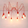 Cluster Spider Pendant Lighting 10 Heads Diy Adjustable Ceiling Lights