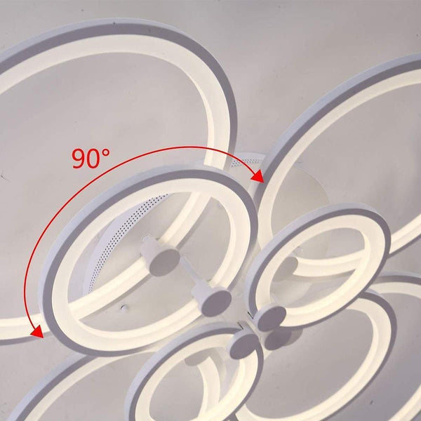 Elegant Semi Flush Mount Ceiling Lights With Unique Overlapping Rings