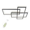 Overlapping Rectangles Aluminum Geometric Style Flush Mount Lighting Led Ceiling Light