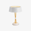 geometric metal table lamp gold black white for desk bedside