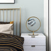 gold blue glass table lamp for bedroom and living room