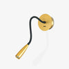 gold flexible hose led wall sconce set of 2