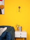 gold flexible hose led wall sconce set of 2