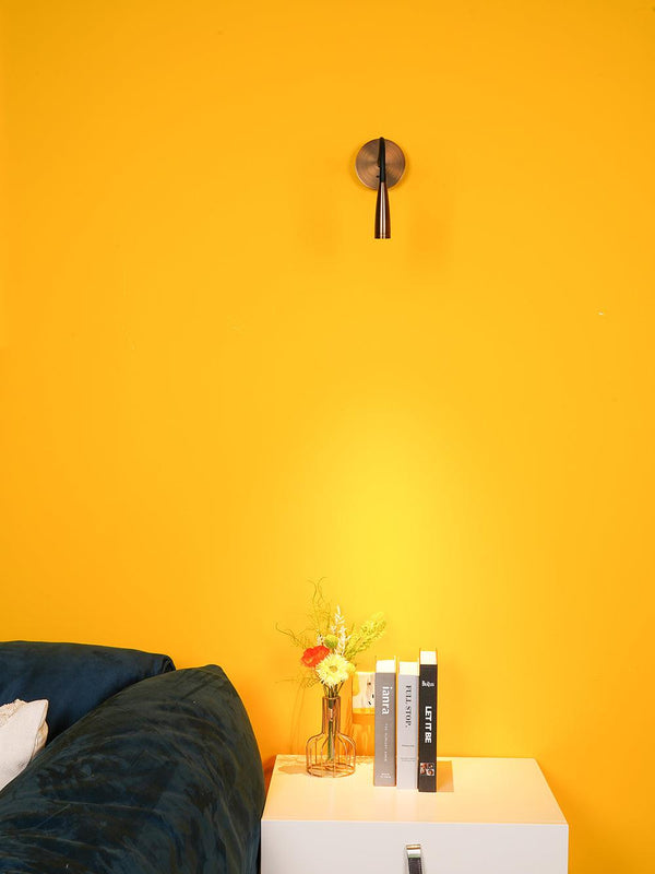 gold flexible hose led wall sconce set of 2