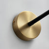 gold flexible hose led wall sconce set of 2