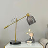 gold metal glass marble table lamp for bedroom and living room