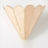 gold mica petal wall sconce