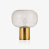 gold mushroom glass table lamp for bedside living room