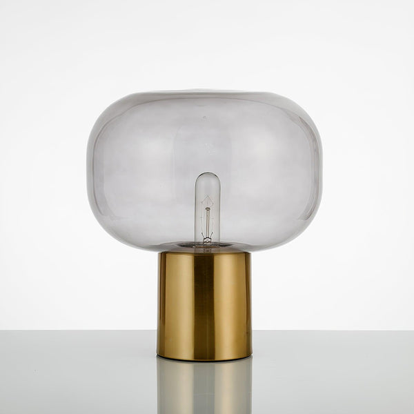 gold mushroom glass table lamp for bedside living room