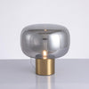 gold mushroom glass table lamp for bedside living room