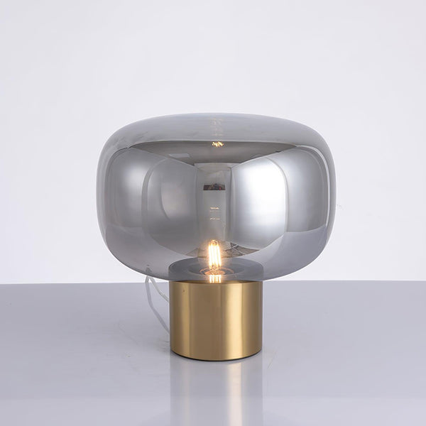 gold mushroom glass table lamp for bedside living room