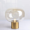 gold mushroom glass table lamp for bedside living room