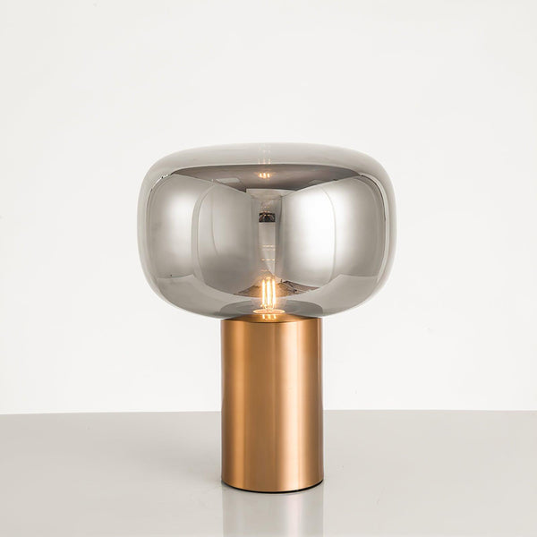 gold mushroom glass table lamp for bedside living room