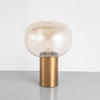 gold mushroom glass table lamp for bedside living room