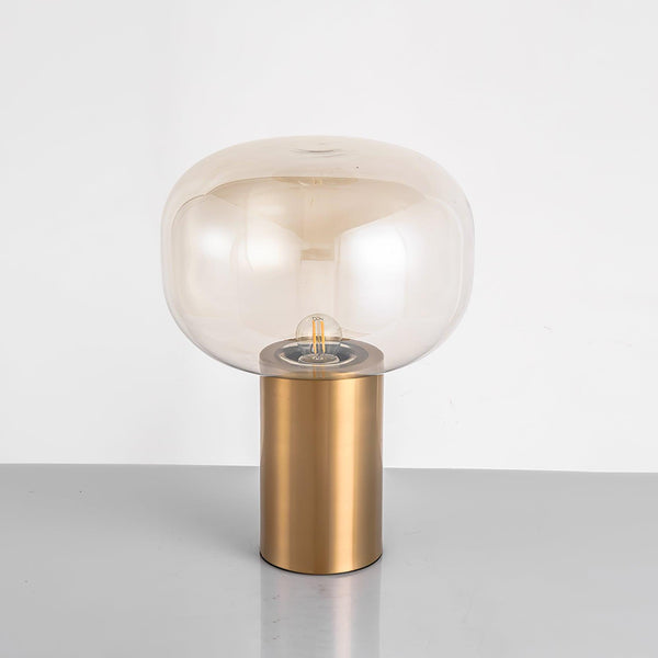 gold mushroom glass table lamp for bedside living room