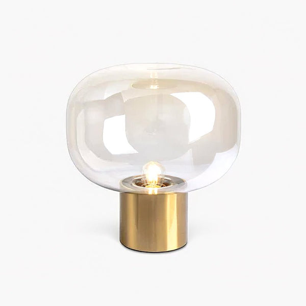 gold mushroom glass table lamp for bedside living room