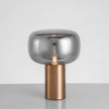 gold mushroom glass table lamp for bedside living room