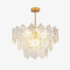 gold wave glass chandelier dining room kitchen island
