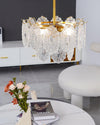 gold wave glass chandelier dining room kitchen island
