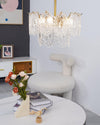 gold wave glass chandelier dining room kitchen island