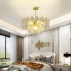 gold wave glass chandelier dining room kitchen island