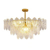 gold wave glass chandelier dining room kitchen island