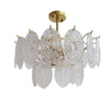 gold wave glass chandelier dining room kitchen island