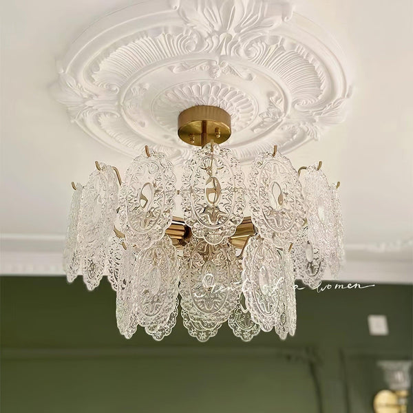 gold wave glass chandelier dining room kitchen island