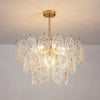 gold wave glass chandelier dining room kitchen island
