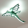 green dinosaur acrylic led ceiling light for kids bedroom