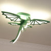 green dinosaur acrylic led ceiling light for kids bedroom