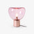 hand blown glass bubble table lamp mirrored base