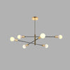 Luxurious 6 Light Sputnik Chandelier With E27 Bulb Base 41 Dia X 31 H