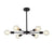 Mid Century Sputnik Semi Flush Mount Bedroom 193Sq Ft 269Sq Ft Illumination Area Ceiling Light