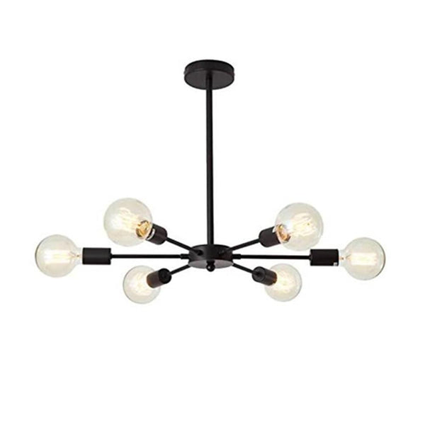 Mid Century Sputnik Semi Flush Mount Bedroom 193Sq Ft 269Sq Ft Illumination Area Ceiling Light