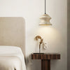 honey travertine sculptural pendant light