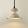 honey travertine sculptural pendant light